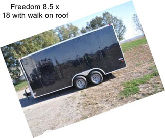 Freedom 8.5 x 18 with walk on roof