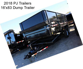 2018 PJ Trailers 16\'x83 Dump Trailer