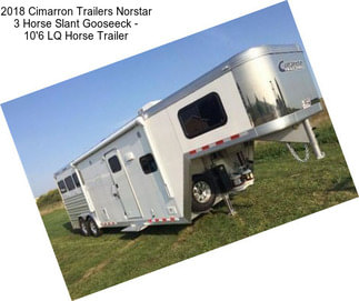 2018 Cimarron Trailers Norstar 3 Horse Slant Gooseeck - 10\'6\