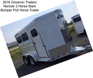 2018 Cimarron Trailers Norstar 2 Horse Slant Bumper Pull Horse Trailer