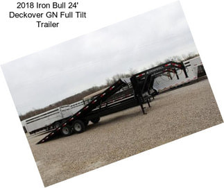 2018 Iron Bull 24\' Deckover GN Full Tilt Trailer