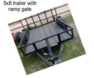 5x8 trailer with ramp gate