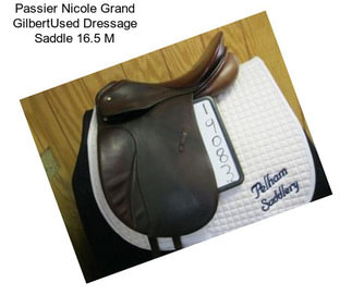 Passier Nicole Grand GilbertUsed Dressage Saddle 16.5\