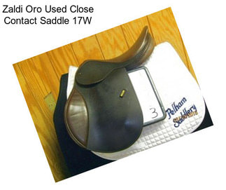 Zaldi Oro Used Close Contact Saddle 17\