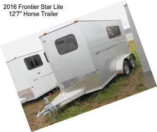 2016 Frontier Star Lite 12\'7\'\' Horse Trailer