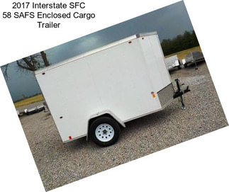 2017 Interstate SFC 58 SAFS Enclosed Cargo Trailer