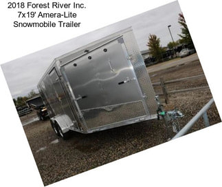 2018 Forest River Inc. 7x19\' Amera-Lite Snowmobile Trailer