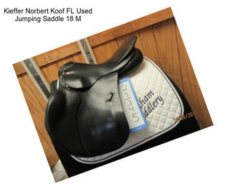Kieffer Norbert Koof FL Used Jumping Saddle 18\