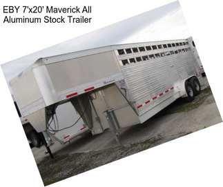 EBY 7\'x20\' Maverick All Aluminum Stock Trailer