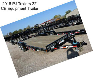 2018 PJ Trailers 22\' CE Equipment Trailer