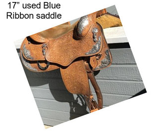 17” used Blue Ribbon saddle