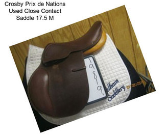 Crosby Prix de Nations Used Close Contact Saddle 17.5 \