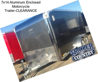 7x14 Aluminum Enclosed Motorcycle Trailer-CLEARANCE