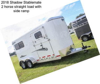 2018 Shadow Stablemate 2 horse straight load with side ramp