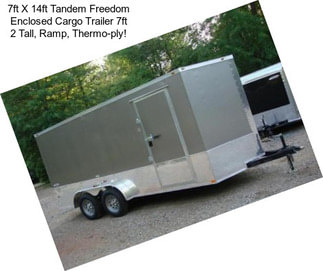 7ft X 14ft Tandem Freedom Enclosed Cargo Trailer 7ft 2\