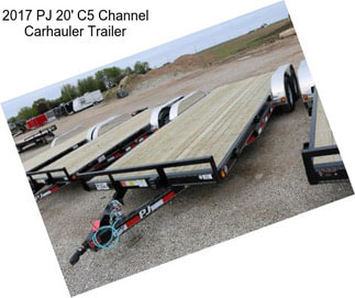 2017 PJ 20\' C5 Channel Carhauler Trailer