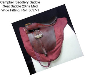 Campbell Saddlery Saddle Seat Saddle 20ins Med Wide Fitting: Ref: 3697-1