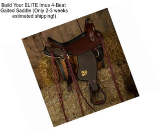 Build Your ELITE Imus 4-Beat  Gaited Saddle (Only 2-3 weeks estimated shipping!)