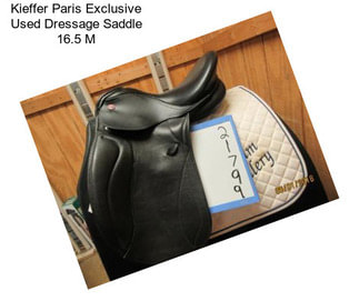 Kieffer Paris Exclusive Used Dressage Saddle 16.5\