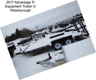 2017 Advantage 7t Equipment Trailer in Peterborough