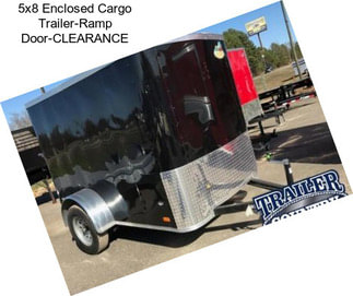 5x8 Enclosed Cargo Trailer-Ramp Door-CLEARANCE