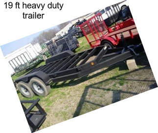 19 ft heavy duty trailer