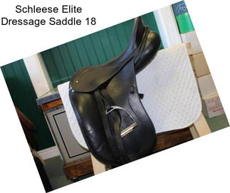 Schleese Elite Dressage Saddle 18\
