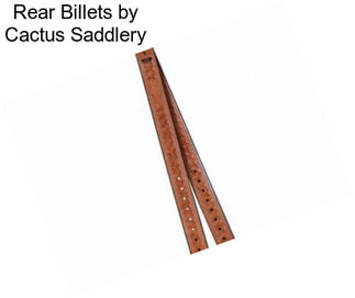 Rear Billets by Cactus Saddlery