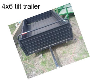 4x6 tilt trailer