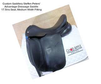 Custom Saddlery Steffen Peters\' Advantage Dressage Saddle 17.5ins Seat, Medium Width Fitting