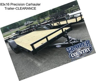 83x16 Precision Carhauler Trailer-CLEARANCE