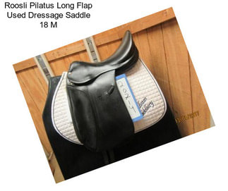 Roosli Pilatus Long Flap Used Dressage Saddle 18\