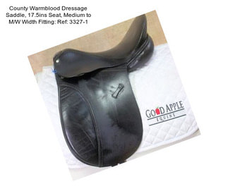 County Warmblood Dressage Saddle, 17.5ins Seat, Medium to M/W Width Fitting: Ref: 3327-1