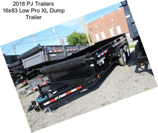 2018 PJ Trailers 16x83 Low Pro XL Dump Trailer