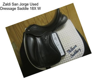 Zaldi San Jorge Used Dressage Saddle 18\