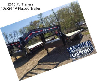 2018 PJ Trailers 102x24 TA Flatbed Trailer