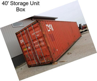 40\' Storage Unit Box
