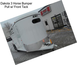 Dakota 3 Horse Bumper Pull w/ Front Tack