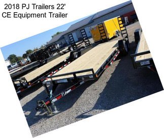 2018 PJ Trailers 22\' CE Equipment Trailer