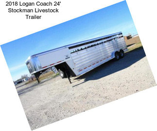 2018 Logan Coach 24\' Stockman Livestock Trailer