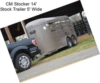 CM Stocker 14\' Stock Trailer 5\' Wide