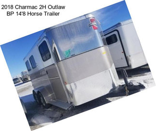 2018 Charmac 2H Outlaw BP 14\'8 Horse Trailer