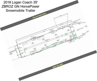 2018 Logan Coach 35\' ZBROZ GN HorsePower Snowmobile Trailer