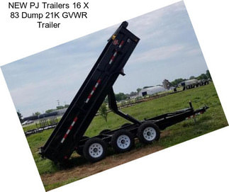 NEW PJ Trailers 16 X 83 Dump 21K GVWR Trailer