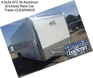 8.5x24 ATC All Aluminum Enclosed Race Car Trailer-CLEARANCE