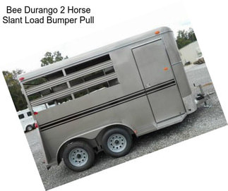 Bee Durango 2 Horse Slant Load Bumper Pull