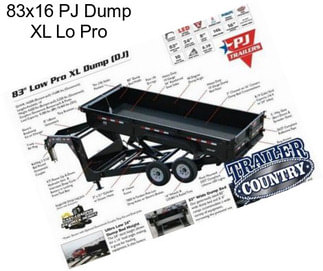 83x16 PJ Dump XL Lo Pro