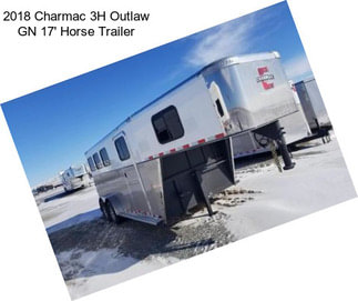 2018 Charmac 3H Outlaw GN 17\' Horse Trailer