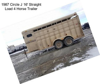 1987 Circle J 16\' Straight Load 4 Horse Trailer