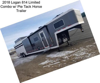 2018 Logan 814 Limited Combo w/ Pie Tack Horse Trailer